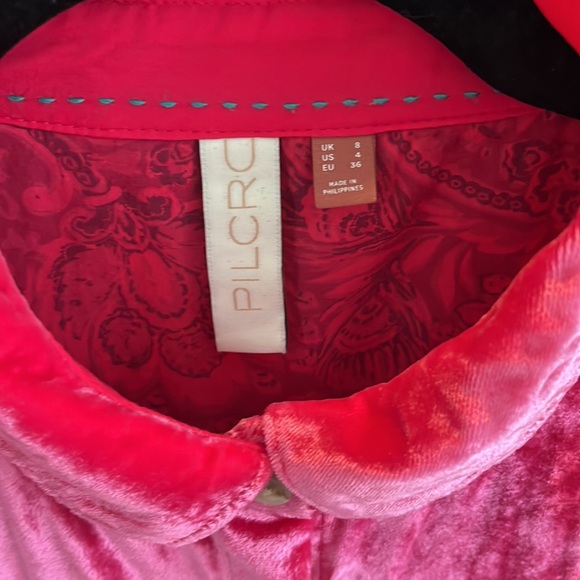 Pilcro Mara Relaxed Velvet Hip Boho Buttondown Brand New Size 4 Small - Picture 6 of 14